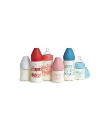 BIBERON VIDRIO 3 POSIC SILICONA 120ML