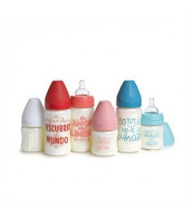 BIBERON VIDRIO 3 POSIC SILICONA 240ML