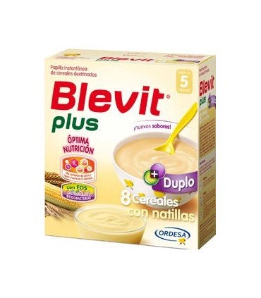 BLEVIT PLUS 8 CEREALES CON NATILLAS 600G