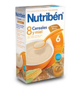 NUTRIBEN 8 CER MIEL  GALLETA MARIA 600 G