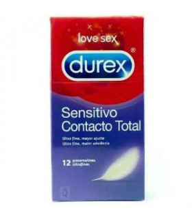 DUREX SENSITIVO CONTACTO TOTAL 12UD