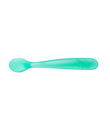 CUCHARA SILICONA DUPLO AZUL  CHICCO