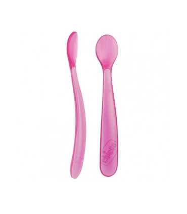 CUCHARA SILICONA DUPLO ROSA  CHICCO