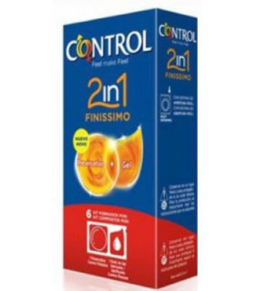 CONTROL 2en1 FINISSIMO+LUBRIC 6ud