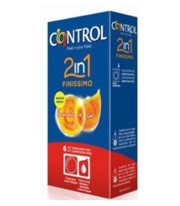 CONTROL 2en1 FINISSIMO+LUBRIC 6ud