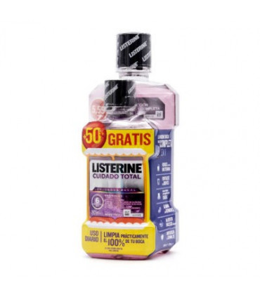 LISTERINE CUIDADO TOTAL 500ml+250ml