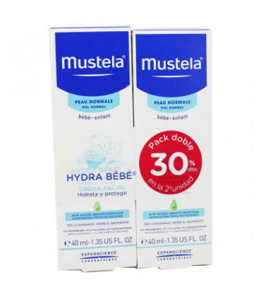 HYDRA BEBE CARA MUSTELA 40 ML duplo