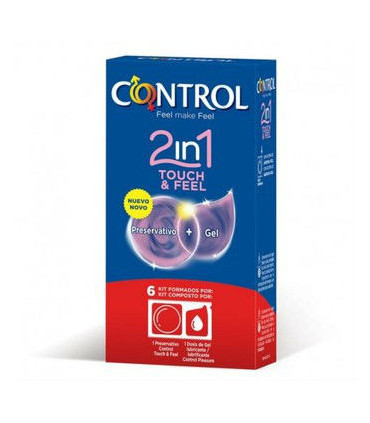 CONTROL 2en1 TOUCH&FEEL+LUBRIC 6ud