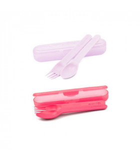 CUBIERTO PLASTICO ESTUCHE NIÑA