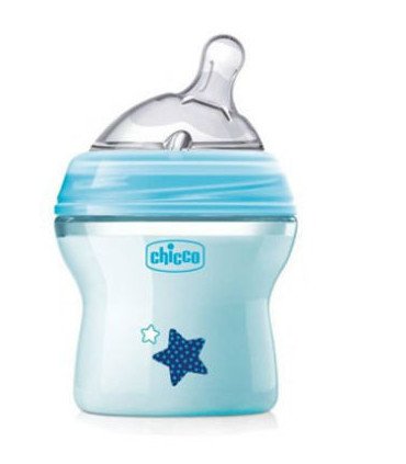 BIBERON NATFEELING 0M+ 150ML AZUL