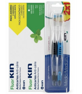 FLUOR KIN PASTA DUPLO 125ml + CEPMEDIO