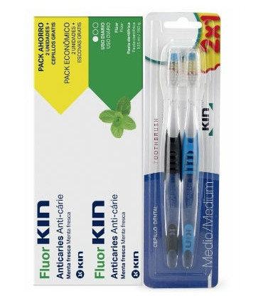 FLUOR KIN PASTA DUPLO 125ml + CEPMEDIO