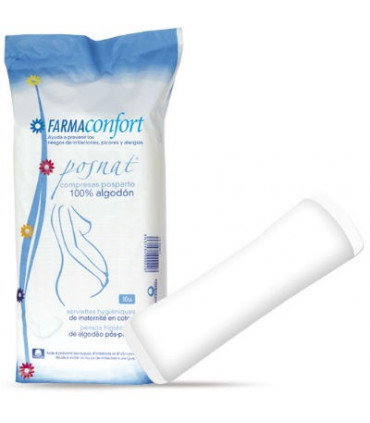 FARMACONFCOMPRESAS POSTPARTO 10UD