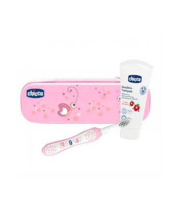 SET DENTAL CHICCO FLUOR ROSA 636 meses