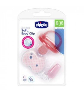 CHUPETE PH SOFT SIL 616M + CLIP EA ROSA