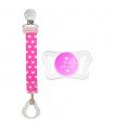 CHUPETE MICRO  02M + CLIP FASHION ROSA