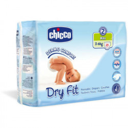 CHICCO PAÑAL DRY FIT TALLA 2 3-6KG 25ud