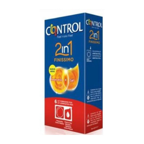 CONTROL 2en1 FINISSIMO+LUBRIC. 6ud