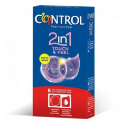 CONTROL 2en1 TOUCH&FEEL+LUBRIC. 6ud