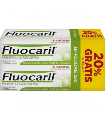 FLUOCARIL PASTA DENTAL MENTA 2x125ml