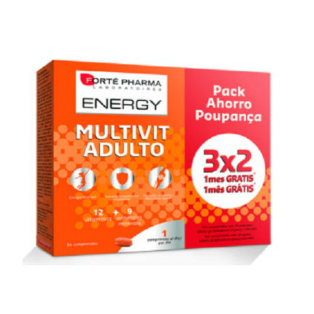 FORTE PHARMA ENERGY MULTIVIT ADULTO 84comp-PACK 3x2