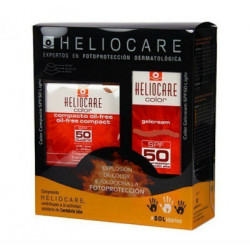 HELIOCARE PACK GEL CREMA BROWN SPF50 + COMPACTO OIL FREE BROWN SPF50