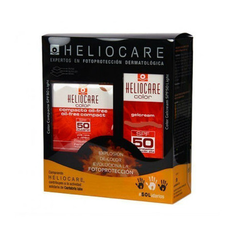 HELIOCARE PACK GEL CREMA BROWN SPF50 + COMPACTO OIL FREE BROWN SPF50
