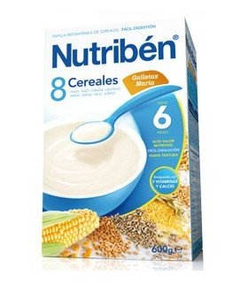 NUTRIBEN 8 CER GALLETA MARIA 600 G
