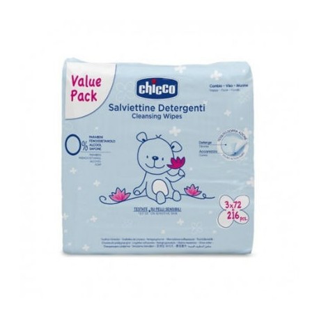 CHICCO BABY MOMENTS TOALLITAS 3x72ud - TRIO - 4,99€