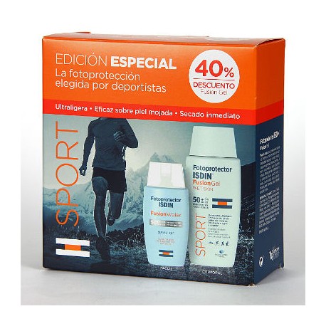 ISDIN FOTOPROTECTOR SPF50+ FUSION GEL SPORT 100ML + FUSION WATER 50ML