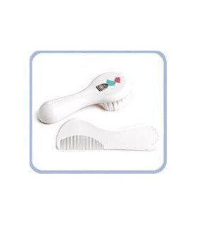 CEPILLO Y PEINE SUAVINEX BLANCO