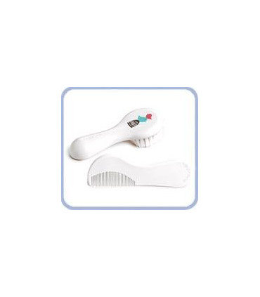 CEPILLO Y PEINE SUAVINEX BLANCO