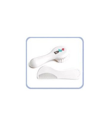CEPILLO Y PEINE SUAVINEX BLANCO