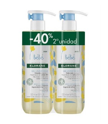 KLORANE BEBE GEL LIMP DUPLO 2x500ml