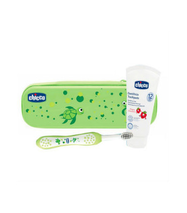 SET DENTAL CHICCO FLUOR VERDE 636 meses