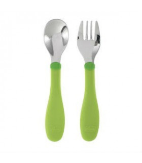 CUBIERTOS INOXIDABLES 18M+ GREEN