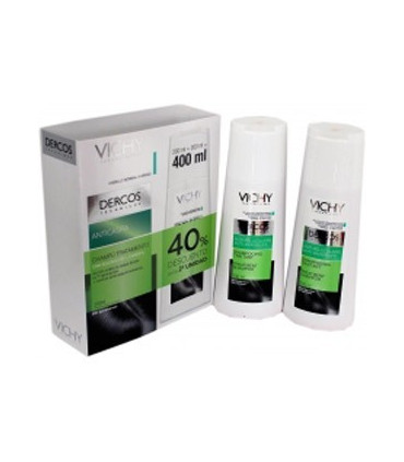 DERCOS ANTICASPA GRASA 2x200MLDUPLO