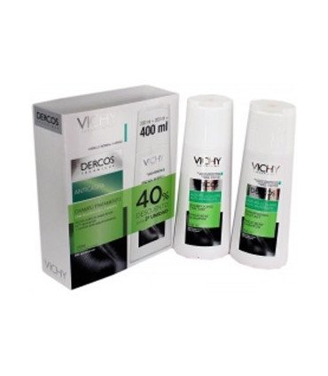 DERCOS ANTICASPA GRASA 2x200MLDUPLO